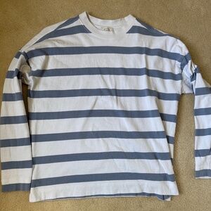 AYR Women's Long-sleeve Stripped Tee. Size small